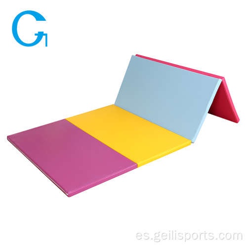 Tapete de gimnasia plegable grueso para gimnasio